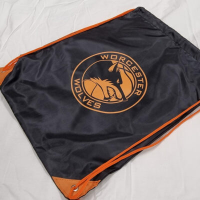 worcester wolves kappa drawstring bag