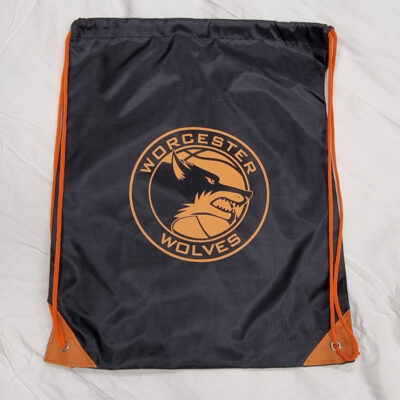 worcester wolves kappa drawstring bag