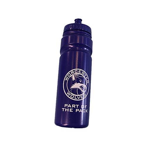 worcester wolves part wolf water bottle 750ml